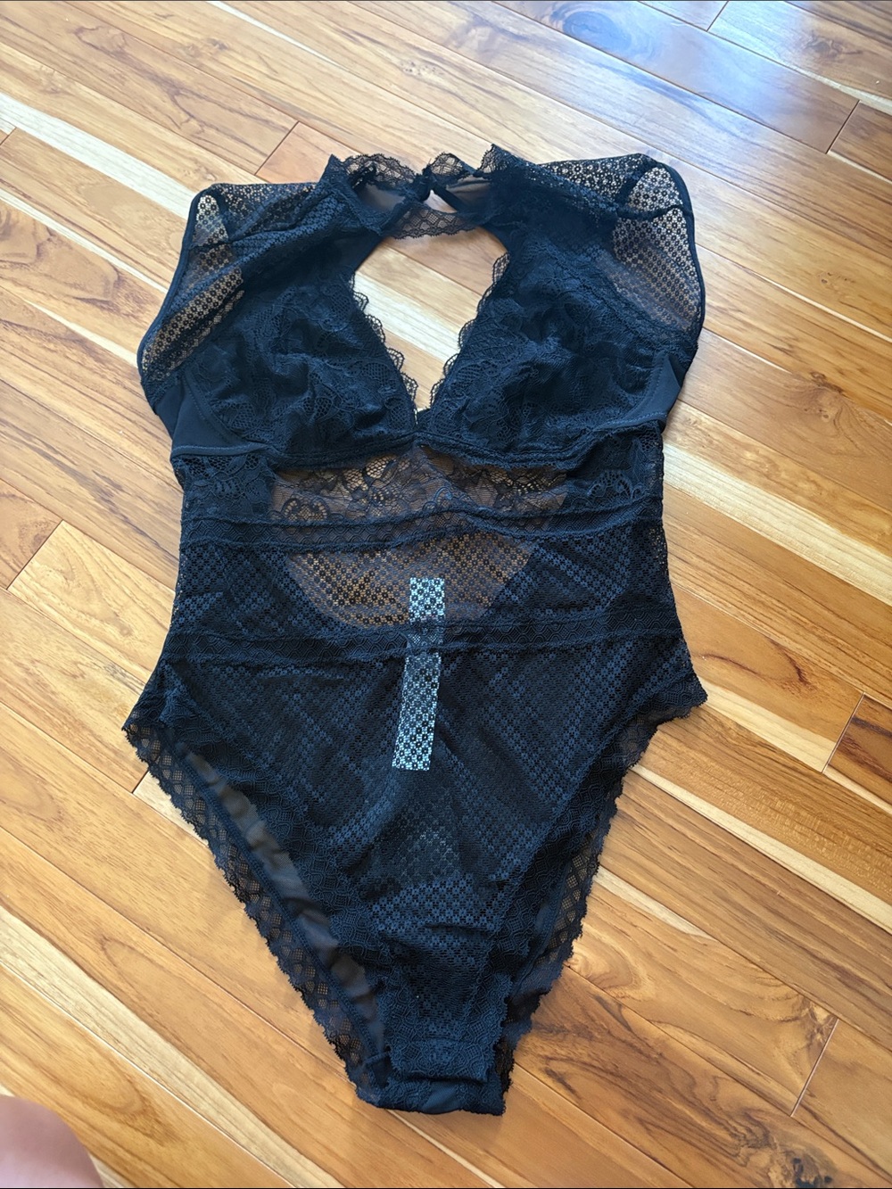 Black Lace Sheer Bodysuit - Women Intimates & Sleepwear